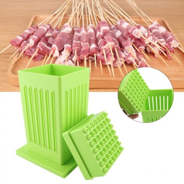 Protable 49 Holes BBQ Grill Food Beef Meat Maker Kit Barbecue Tools ...