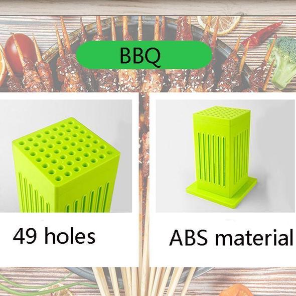 Protable 49 Holes BBQ Grill Food Beef Meat Maker Kit Barbecue Tools