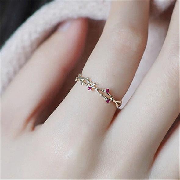 Cute Dainty Branch Ring - Image 3