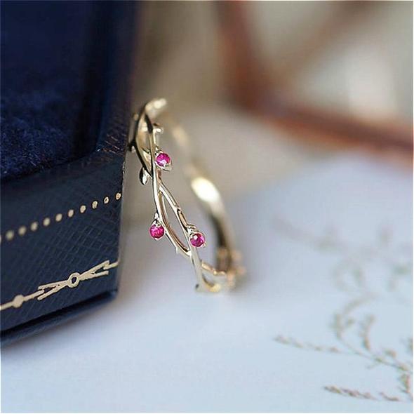 Cute Dainty Branch Ring - Image 4