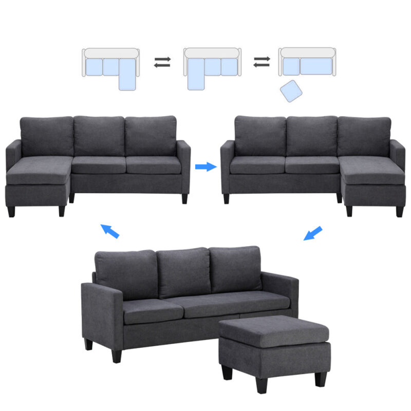 Double Chaise Longue Combination Sofa