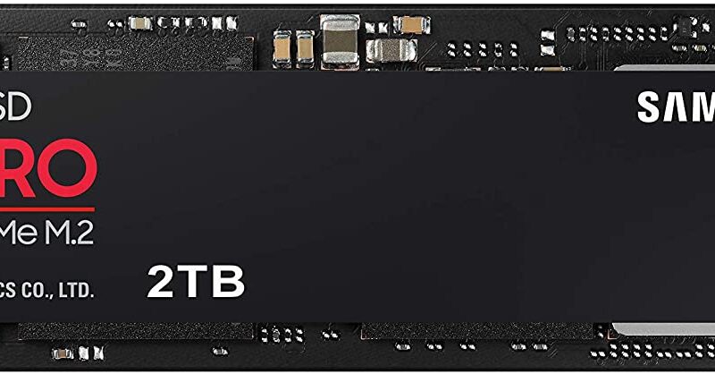 SAMSUNG 980 PRO 2TB PCIe NVMe Gen4 Internal Gaming SSD M.2 (MZ-V8P2T0B/AM)
