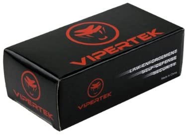 VIPERTEK VTS-880-30 Billion Mini Stun Gun – Rechargeable with LED Flashlight, Black