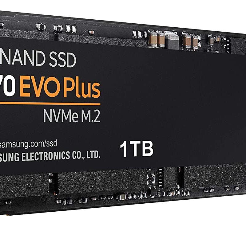 SAMSUNG (MZ-V7S1T0B/AM) 970 EVO Plus SSD 1TB – M.2 NVMe Interface Internal Solid State Drive with V-NAND Technology