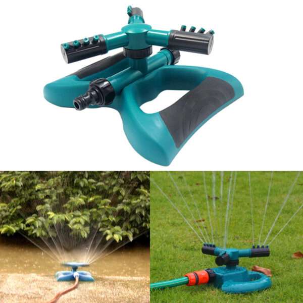 GrowGreen Sprinkler, Rotating Lawn Sprinkler, Large Area Coverage Water Sprinklers for Lawns and Gardens