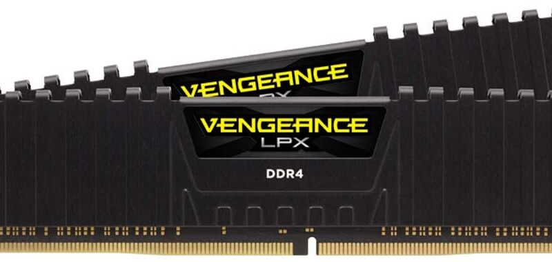 Corsair Vengeance LPX 16GB (2x8GB) DDR4 DRAM 3200MHz C16 Desktop Memory Kit – Black (CMK16GX4M2B3200C16)