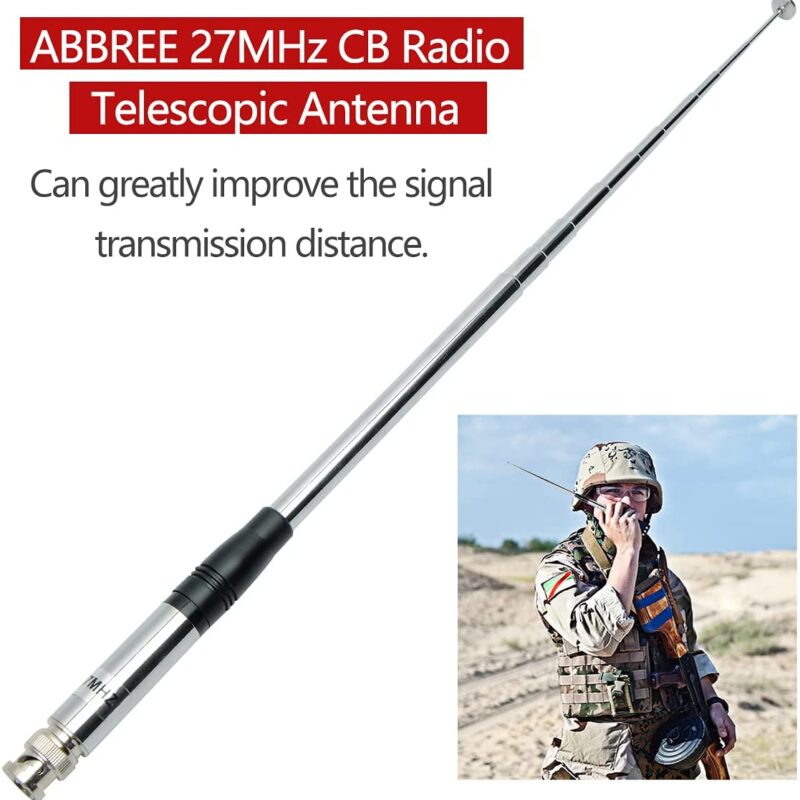 Self Defense Antenna  27Mhz BNC Retractable