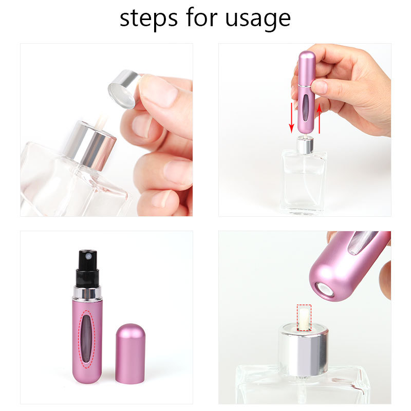 Bottle Portable Mini Refillable Spray Jar Scent Pump