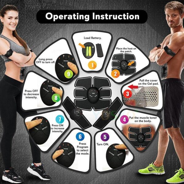EMS Wireless Muscle Trainer Smart Fitness Abdominal