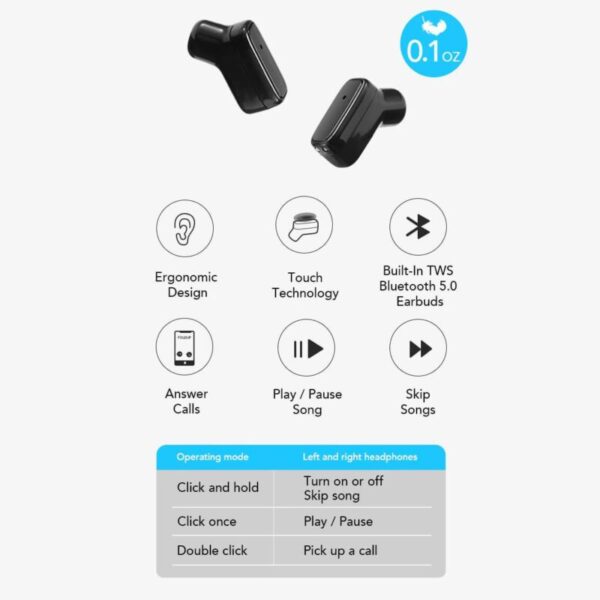 Double Bluetooth Earphone Bracelet, Folding Paste Charging Mobile Power Bank