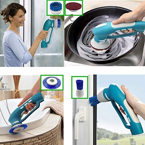 Electric Scrubber Power Cordless, Portable 360 Handheld Washing Cleaning Machine