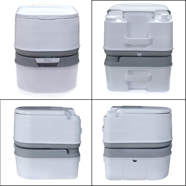 Gallon 24L Portable Toilet Flush Travel Camping Commode Potty Outdoor/Indoor