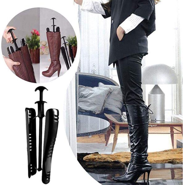 Boot Shaper, 2 Pieces Black Inserts Knee High Tall Boots Support Holder