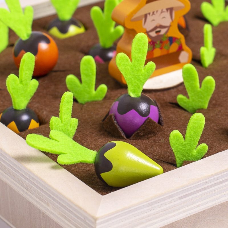 Carrot Picking Wooden Kids Educational Game Toy