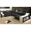 Modern Led Living Room Leather Sofa - Image 8