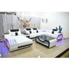 Modern Led Living Room Leather Sofa - Image 3