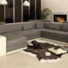 Modern Led Living Room Leather Sofa - Image 9