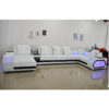 Modern Led Living Room Leather Sofa - Image 4