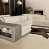 Modern Led Living Room Leather Sofa - Image 10