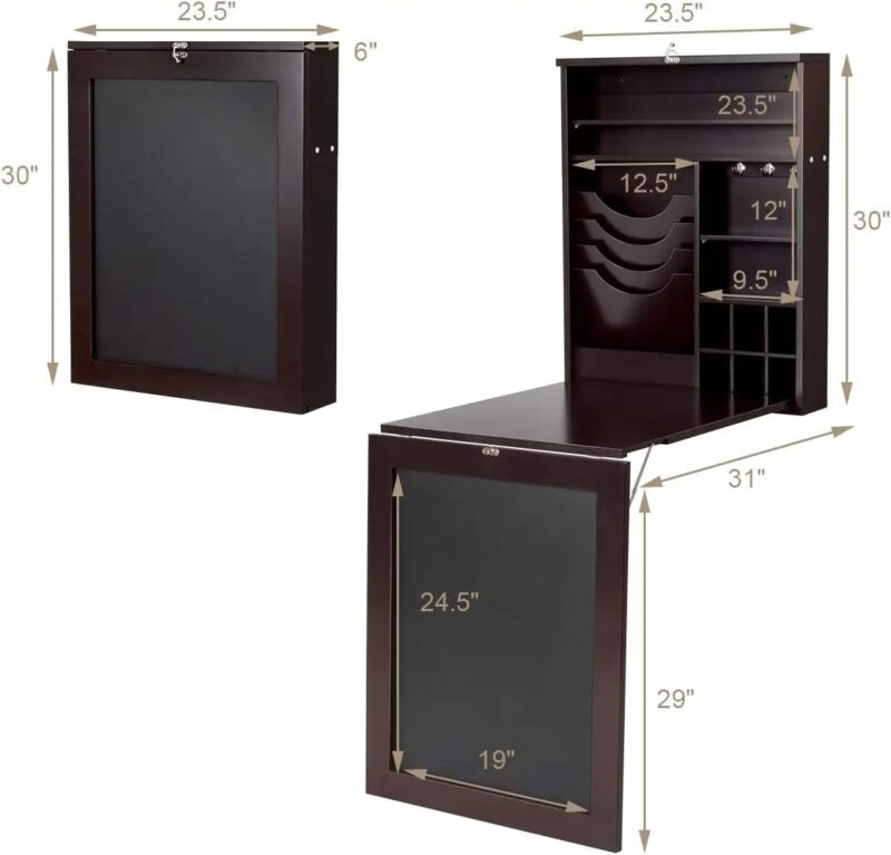 Wall-Mounted Desk